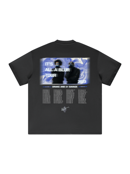 Drake & 21 Savage: It's All A Blur Tour Shirt - Carbon Grey