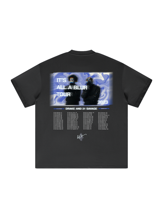 Drake & 21 Savage: It's All A Blur Tour Shirt - Carbon Grey