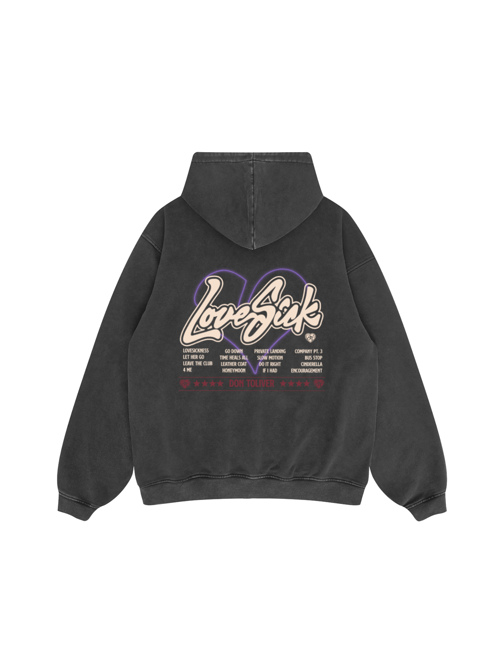Lovesick Hoodie - Carbon Grey – VK DESIGNS