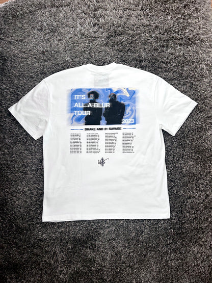 Drake & 21 Savage: It's All A Blur Tour Shirt - White