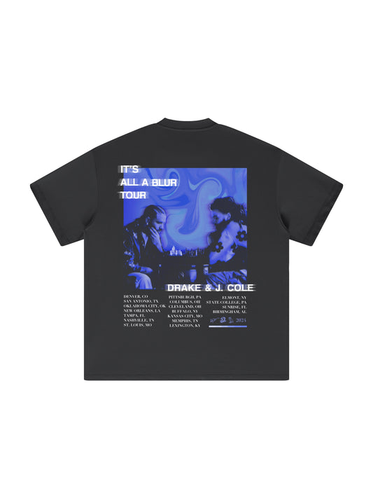Drake & J. Cole: It's All A Blur Tour Shirt - Carbon Grey