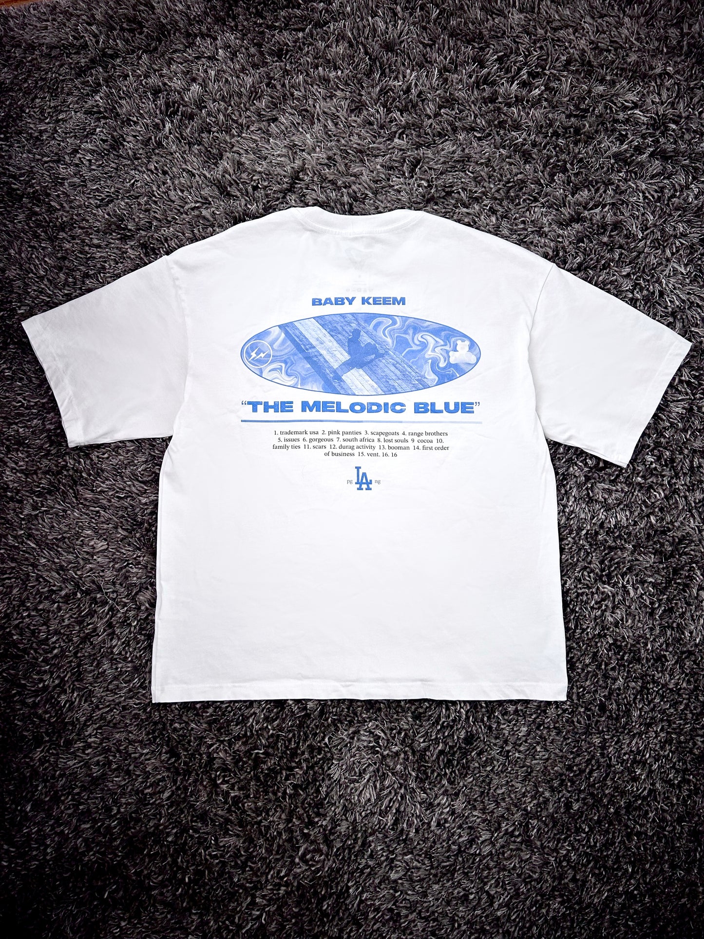 The Melodic Blue Shirt - White